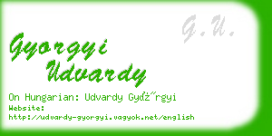 gyorgyi udvardy business card